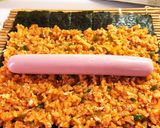 魚肉ソーセージのケチャップご飯海苔巻作り方9写真