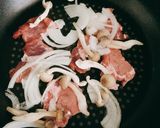 豚肉と野菜の粒マスタード&焼肉のタレ焼き作り方3写真