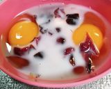 レンチンでお弁当用☆柴漬け入り玉子焼き作り方1写真