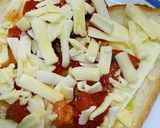食パンでフレッシュトマトのマルゲリータ作り方4写真