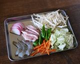 糖質制限！野菜豚骨ちゃんぽん作り方1写真