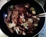 え？焼肉残り肉で☆簡単おいしい味噌牛丼作り方2写真