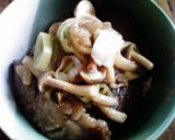 え？焼肉残り肉で☆簡単おいしい味噌牛丼作り方3写真