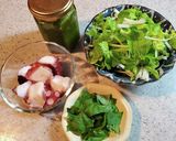 タコとホワイトセロリのトマトバジルパスタ作り方1写真