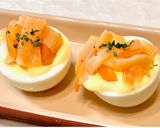 サーモンとクリームチーズのデビルドエッグ作り方3写真