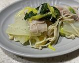 白菜のうま煮(えのき入り)作り方3写真