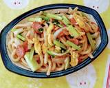 冷凍さぬきうどんの焼きうどん♪作り方1写真