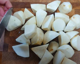 里芋と鶏肉の中華風炒め煮。おうち本格中華作り方8写真