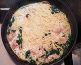 若鶏とほうれん草のバジルクリームパスタ作り方5写真