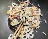 ベーコンとれんこんの混ぜごはん作り方3写真