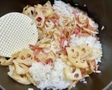 ベーコンとれんこんの混ぜごはん作り方5写真