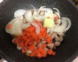15分ピラフ　チキン•タマネギ•ニンジン作り方5写真