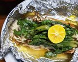 秋鮭きのこホイル蒸し！菊菜と豆腐のおつゆ作り方8写真