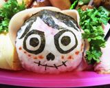 今日のキャラ弁（リメンバー・ミーミゲル）作り方1写真