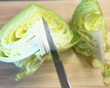 串揚げの添え物キャベツは大きめザク切り！作り方3写真