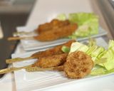 串揚げの添え物キャベツは大きめザク切り!作り方6写真