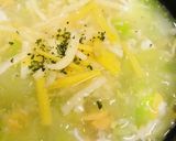 スープの素●キャベツの玉子チーズスープ作り方3写真