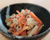 ひき肉入り*大根と人参の味噌きんぴら作り方6写真