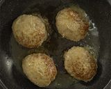 オートミールで＊きのこソースハンバーグ作り方7写真