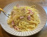 サツマイモとベーコンのクリームパスタ作り方7写真
