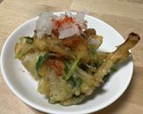 菊芋ほくほく☆三つ葉と海老の簡単かき揚げ作り方5写真