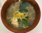 ベーコン＆玉ねぎ＆小松菜のかきたま汁作り方6写真