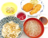 【病院】切り昆布と油揚の混ぜご飯【給食】作り方9写真
