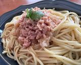 柚子胡椒なめ茸パスタ♡ツナ大根おろしのせ作り方7写真