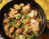 鶏の簡単アヒージョ　【キャンプ飯】作り方4写真