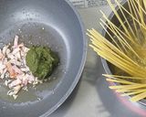 グリーンペーストパスタ作り方3写真