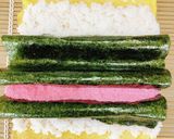 太巻き寿司〜椿の花〜作り方14写真