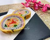 太巻き寿司〜椿の花〜作り方19写真