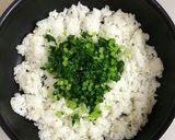 青菜の生ふりかけで作る♡菜の花チャーハン作り方4写真