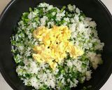 青菜の生ふりかけで作る♡菜の花チャーハン作り方5写真