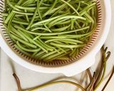シャキシャキ！さつまいもの茎キムチ作り方1写真