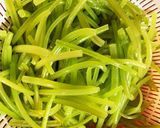 シャキシャキ！さつまいもの茎キムチ作り方4写真