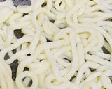 白菜の軸の野菜炒めで焼うどん作り方1写真