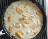 南瓜と鶏むね肉のワンポットグラタン。作り方7写真