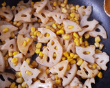 簡単♪れんこんとコーンの甘辛炒め作り方5写真