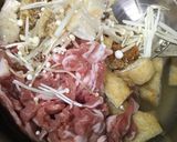豚肉たっぷり&揚げ味噌汁作り方1写真