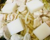 プチッと鍋●とろっモチの鶏肉キャベツ鍋作り方3写真
