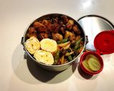のっけ弁当2022.11.10焼き鳥丼作り方1写真