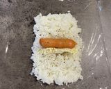 まるごとウインナーおにぎり作り方2写真