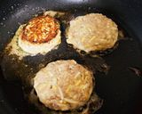 チーズ入り鰯のハンバーグ作り方5写真