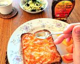 甘じょっぱい秋味チーズトースト❤カフェ風作り方2写真