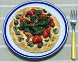 簡単、おいしいミニトマトのハートピザ作り方4写真