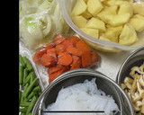 肉じゃが風　野菜煮物（みりん・酒不使用）作り方1写真