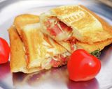 コンビーフのホットサンド【キャンプ飯】作り方5写真