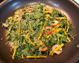 人参の葉のぱりぱりフライパン焼き作り方9写真