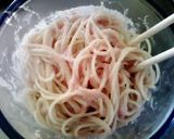 バターなしでも簡単♪美味しい明太子パスタ作り方3写真